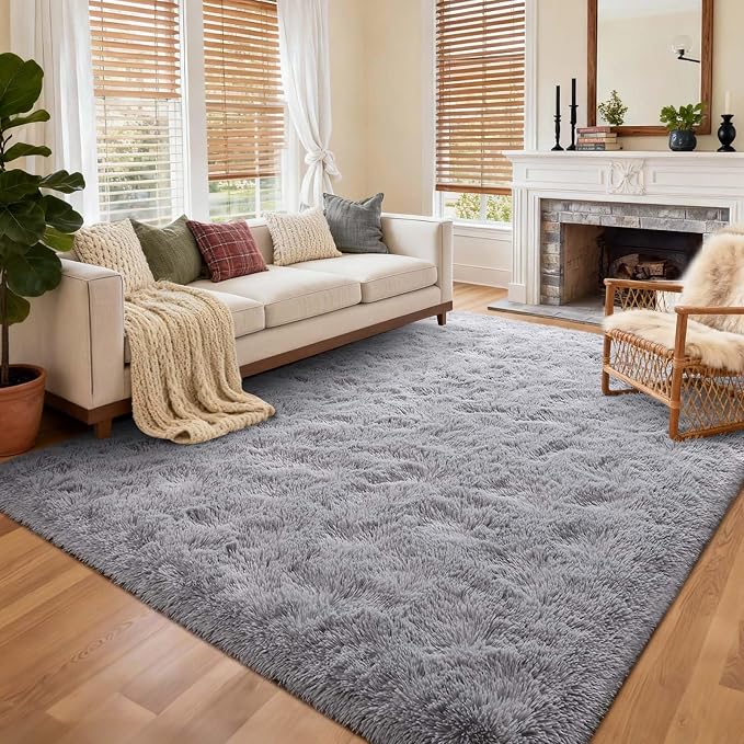 6x9 Ft Large Shag Rugs for Living Room Decor, Ultra Soft Fluffy Furry Area Rugs - Image 3