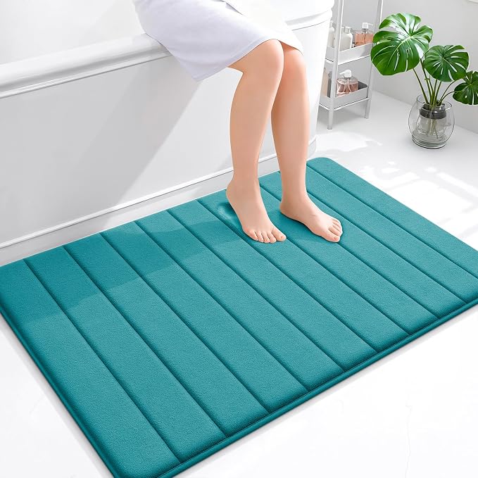 OLANLY Memory Foam Bath Mat 44x32, Super Soft Absorbent Bathroom Rugs, Quick Dry by OLANLY