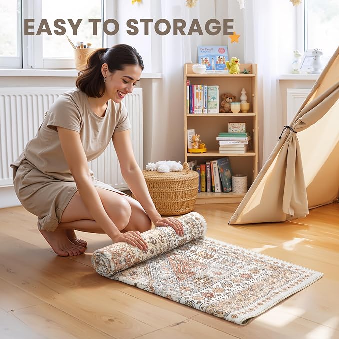 zesthome 3x4 Washable Area Rug for Entryway, Soft Kitchen Rugs Non Slip for - Image 9