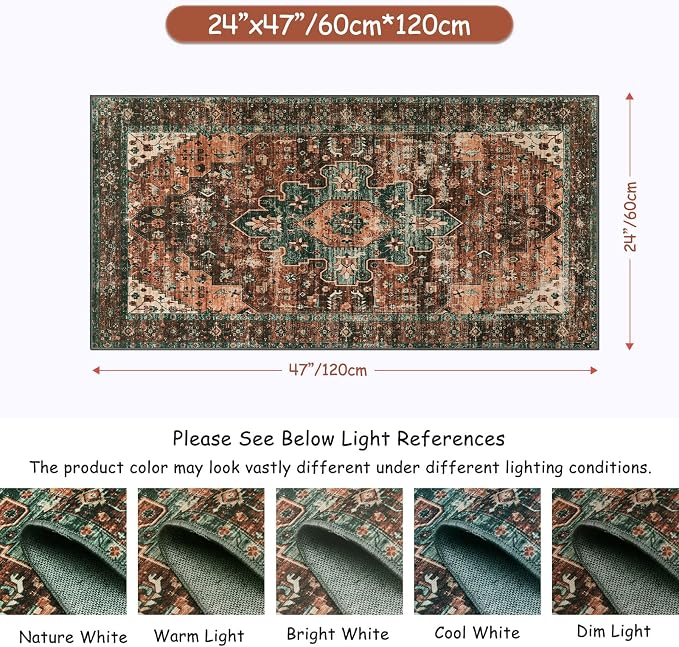 Moynesa Ultra-Thin Washable Runner Rug - Image 2