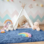 OLANLY Area Rugs for Living Room Bedroom, Machine Washable 4x5.9 ft Soft Fluffy - Image 8