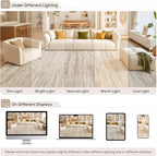 Nakagishi 7X9 Area Rugs Living Room: Washable Large Vintage Rug Neutral - Image 9