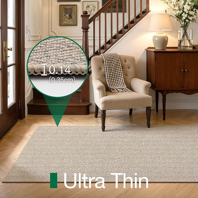 LUMI Ultra Thin Runner Rug for Hallway 2.3'x10', Non-Slip Entryway Rug - Image 3