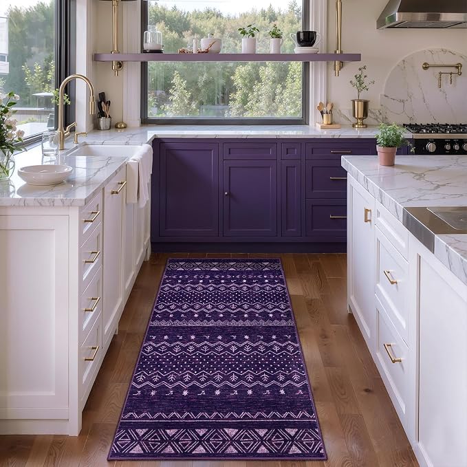 SERISSA 2x4 Rugs for Entryway, Washable Non-Slip Kitchen Runner Rug Small - Image 2