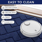 hicorfe Indoor Door Mat, TPR Backing Dirt Trapper Entryway Mat, Washable Floor - Image 6