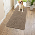 Smiry Dog Door Mat for Muddy Paws 44x24, Absorbent Dirt Trapper, Non-Slip by Smiry