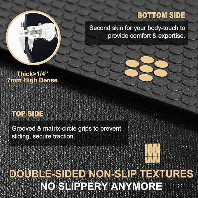 GXMMAT Extra Large Exercise Mat 16'x6'/12'x6'/10'x6'/8'x6', Extra Wide Workout - Image 2