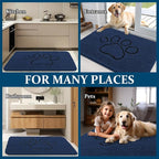 OLANLY Dog Door Mat for Muddy Paws 30x20, Paw Print Design, Absorbs Moisture - Image 8