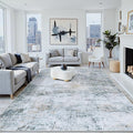 9x12 Area Rugs Washable Rug:Anti-Skid Abstract Modern Living Room Rug Soft Thin by Crority