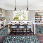Sofort Kitchen Rugs Set of 3, Botanical Non Slip Washable Kitchen Mats - Image 3