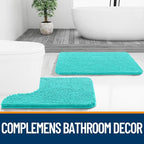 OLANLY Bathroom Runner Rugs 70x24, Extra Soft Absorbent Chenille Bath Rugs - Image 7