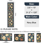 DUKINO Runner Rug for Hallway, 2.6x10 Washable Floral Long Kitchen Rug - Image 2