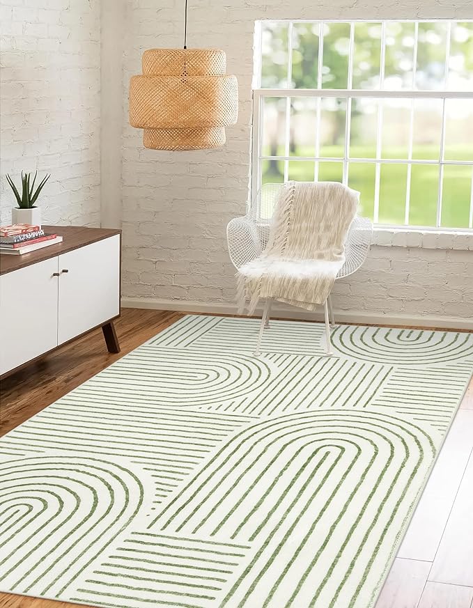 Lahome Rainbow 4x6 Area Rugs for Bedroom, Soft Washable Rugs for Entryway by Lahome