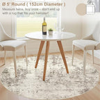 UERMEI 5ft Round Area Rug Living Room Rugs - Image 5