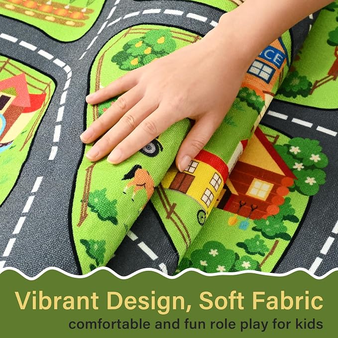 Farmyard Adventure Play Rugs, Educational and Fun Farm Play Mat - Image 7
