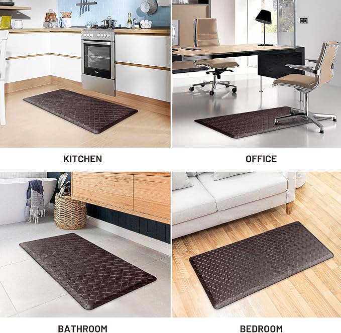 HappyTrends Kitchen Mat Cushioned Anti-Fatigue Kitchen Rug, Thick Waterproof - Image 7