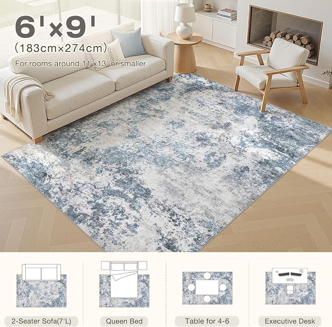 DMOYEST 6x9 Area Rug - Image 7