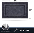 PURRUGS Dirt Trapping Door Mat 20" x 32", Non-Slip Machine Washable Entryway Rug - Image 2