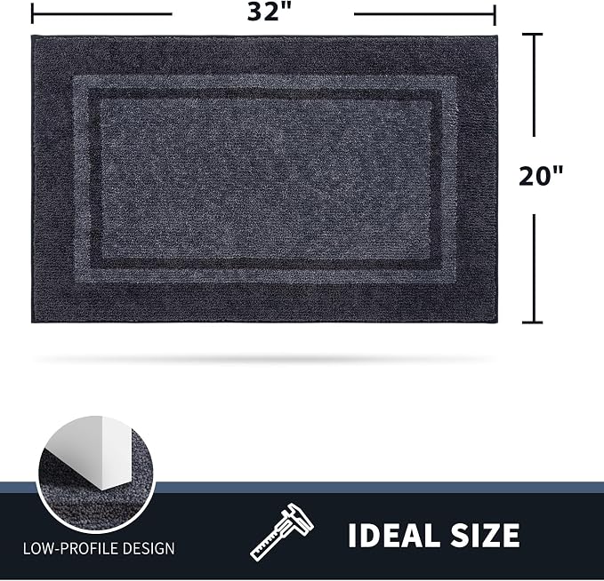 PURRUGS Dirt Trapping Door Mat 20" x 32", Non-Slip Machine Washable Entryway Rug - Image 2