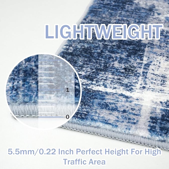 IOHOUZE Abstract Area Rugs 9x12 Ft Washable Large Rugs - Image 6