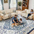 Lessymo 8 x 10 Area Rugs for Living Room, Machine Washable Area Rugs Boho Faux - Image 5