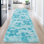 Light Blue Fluffy Rug for Bedroom Living Room, 3x10 ft Soft Sky Blue Bedroom by TENNOLA