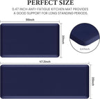 HappyTrends 2 PCS Kitchen Mat Cushioned Anti-Fatigue Floor Mat, Heavy Duty - Image 2