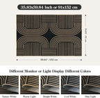 Lahome Enfys Modern Geometric Outdoor Easy Jute Rug, 3x5 Indoor Outdoor Rugs - Image 2
