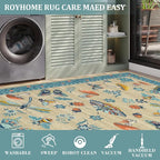Mushroom Insect 8x10 Area Rugs, Washable Rugs - Image 5