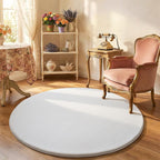 Amearea White Round Area Rugs 4ft Washable Circle Rugs - Image 7
