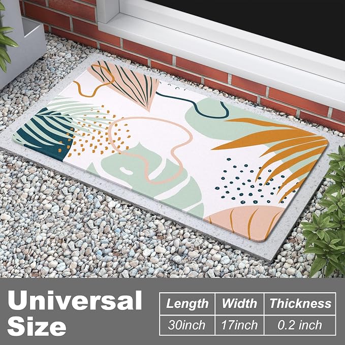 Rnivvi Front Door Mat, Heavy Duty Low Profile Anti-Slip Entryway Rug - Image 3
