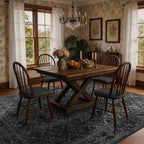 LIANLAM 5x7 Washable Area Rug, Vintage Boho Traditional Pattern, Non-Slip Stain - Image 3