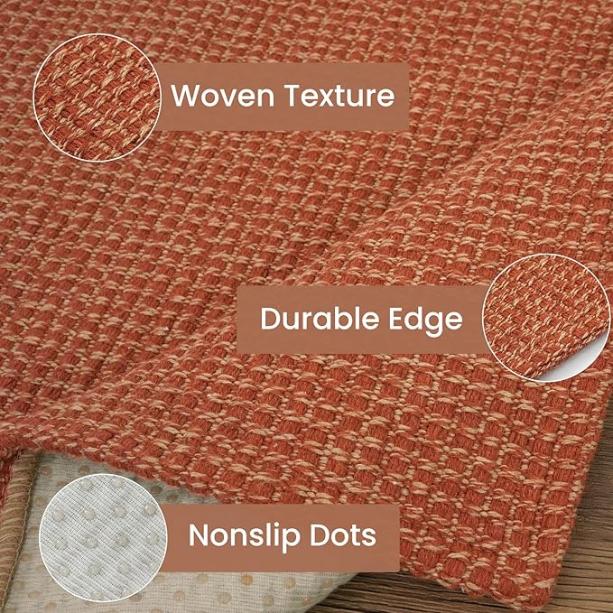 IOHOUZE Washable Runner Rug 3x12 Non Slip Rubber Backed Extra Long Hallway - Image 5