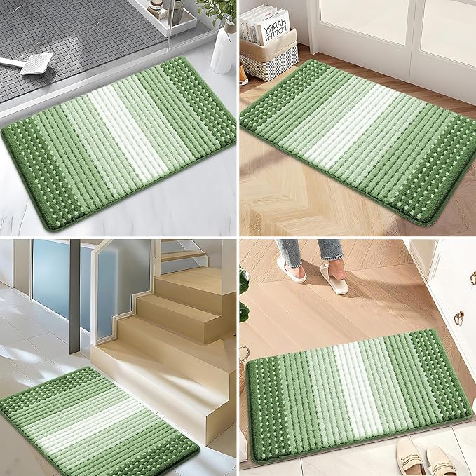 Kitinjoy Indoor Outdoor Door Mat, 36x24 Non-Slip Absorbent Dirt Trapper - Image 6