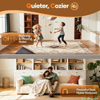 Veken Non Slip Cushioned Rug Pad Gripper 10 x 14 Ft, Felt and Silicone Backing - Image 9