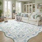 DCX Green and Blue 6x9 Rug, Kid & Pet Friendly - Image 2