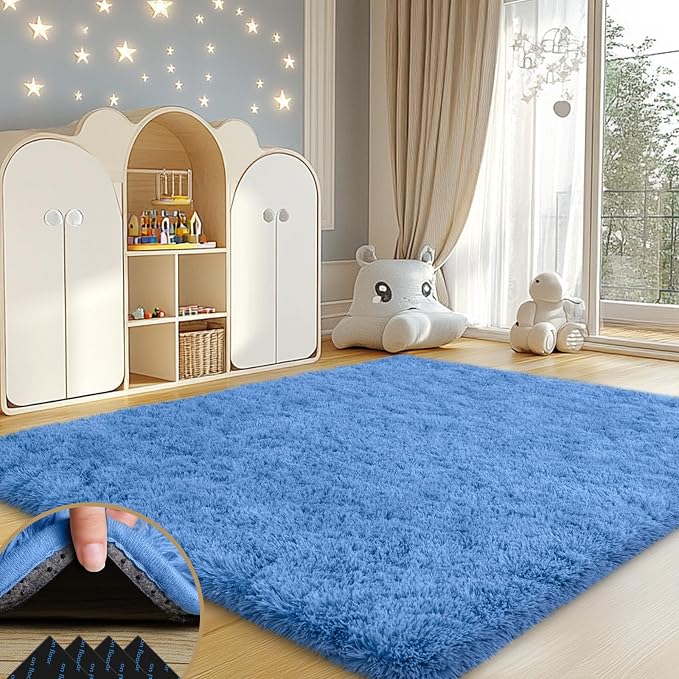 Mugorn 4x6 Rugs for Living Room, Soft Carpet Shag Kids Rug by MUGORN