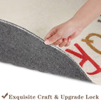 Topotdor Rainbow Round Kids Play Rug Alphabet Nursery Area Rug Extra Large Soft - Image 6