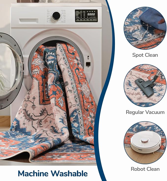 Lessymo 5x7 Area Rugs for Living Room- Machine Washable Area Rugs, Super Soft - Image 5
