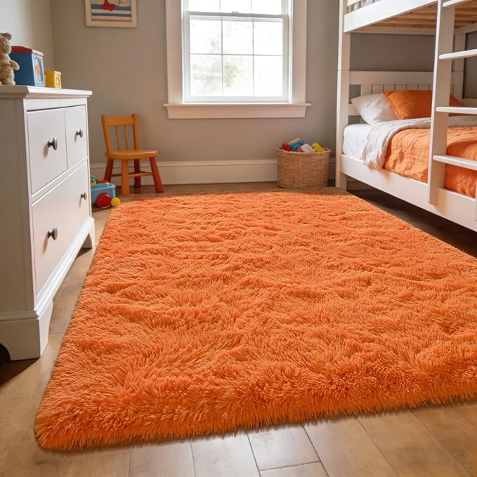 Andecor Soft Fluffy Bedroom Rugs, 3 x 5 Feet Indoor Shaggy Plush Area Rug - Image 4