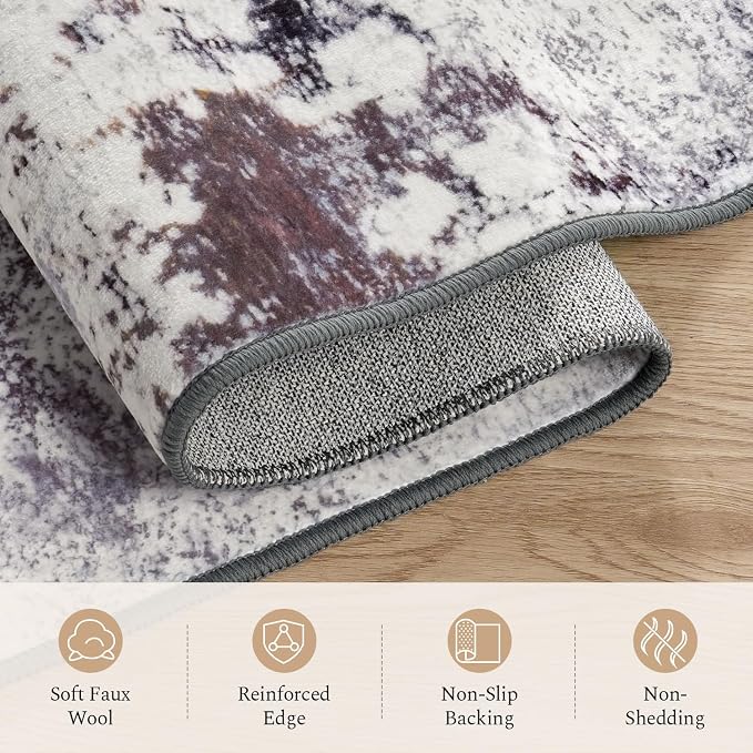 Rugflix 10x14 Area Rugs for Living Room, Washable Large Rug Stain-Resistant Low - Image 7