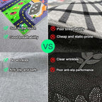 Kids Rug Playroom Car Play Mat City Life Road Rug - Image 3
