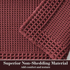 RESARE Waffle Bath Mat for Bathroom, Super Absorbent Bathroom Rugs Non Slip - Image 2
