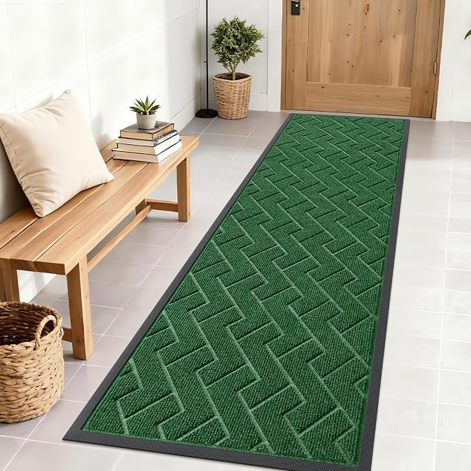 OLANLY Front Door Mat Indoor Outdoor Entrance, Waterproof All-Season, by OLANLY