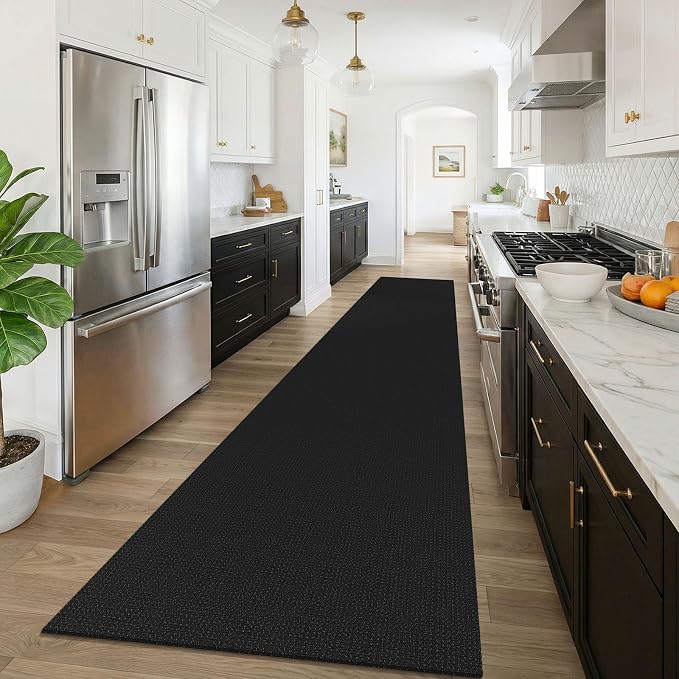 KOZYFLY Black 3x16 Runners Rugs - Image 2
