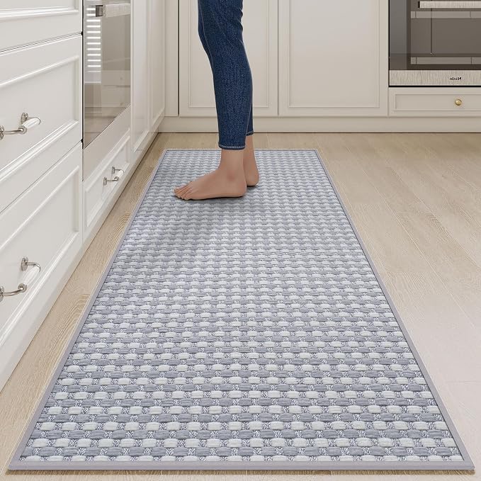 YDKGL Long Kitchen Runner Rugs Kitchen Mat Non Slip Washable, Super Absorbent by YDKGL