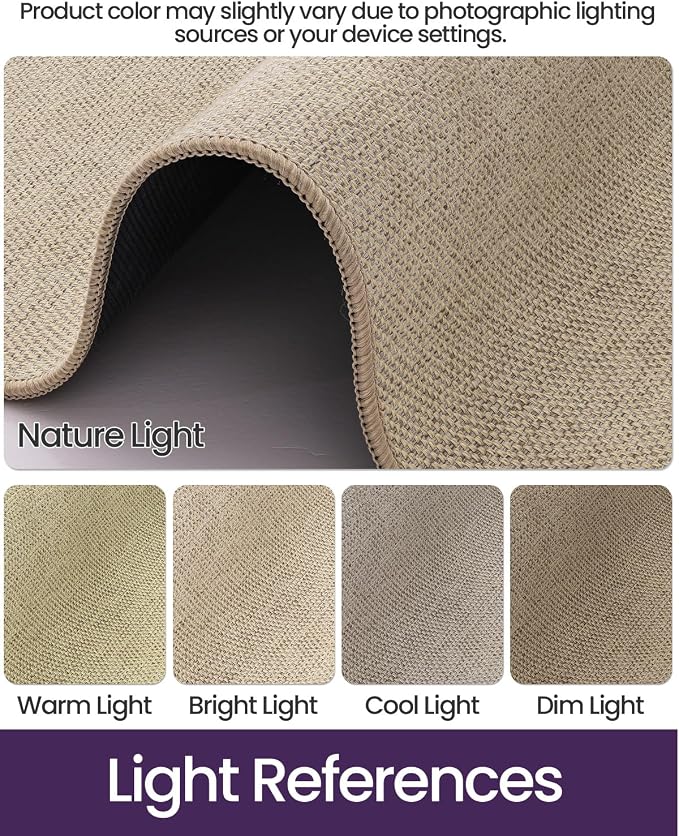DEXI Hallway Runner Rug 2'4"x10', Non Slip Rubber Backed Runners Carpet - Image 3