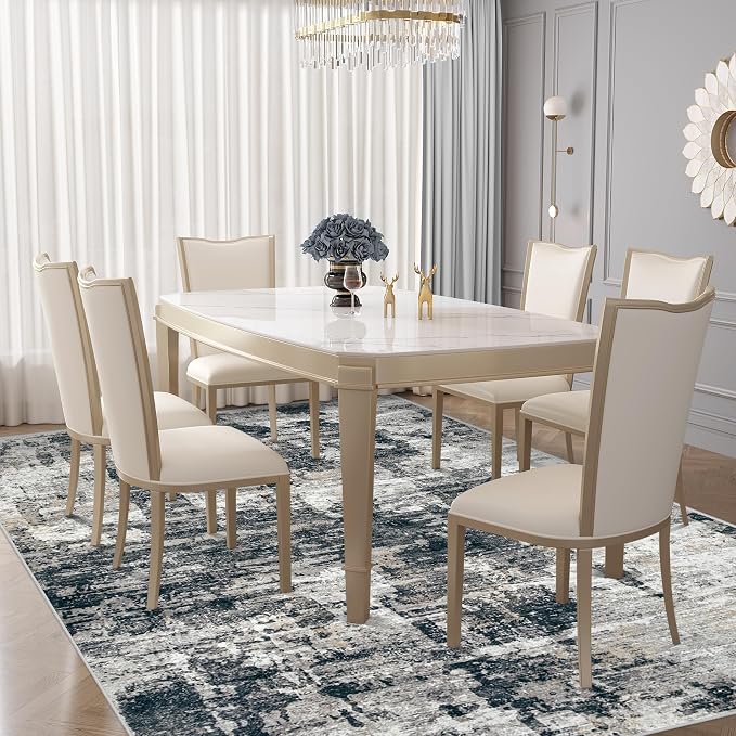 XLUEZ 6x9 Area Rugs for Living Room, Washable Modern Abstract Large Area Rug - Image 6