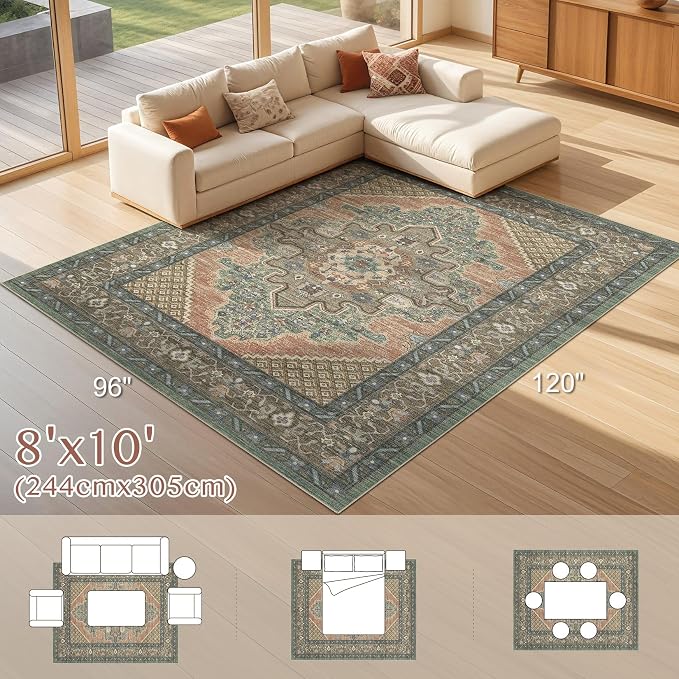 Tortania Area Rug Living Room Rugs - Image 8