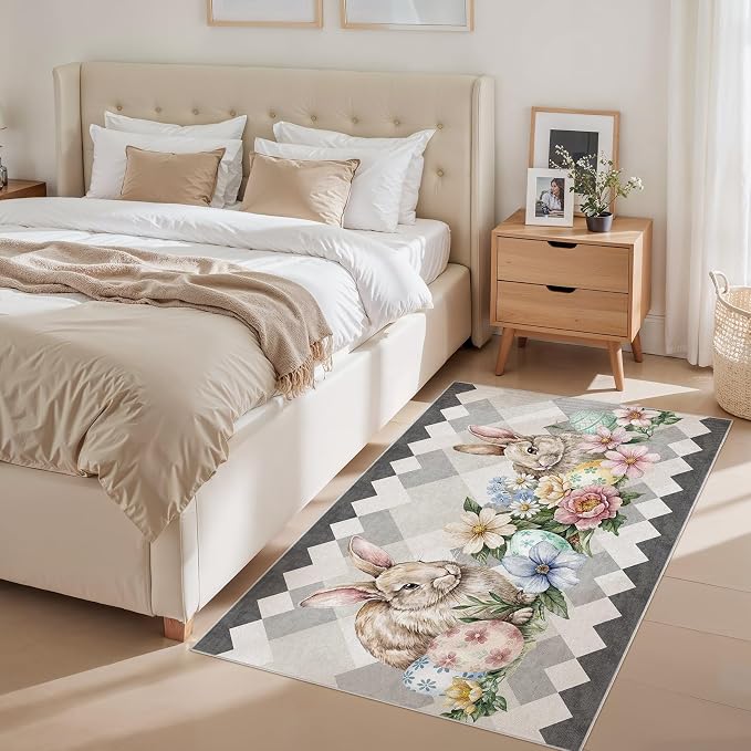 cotiled Area Rug for Living Room, Washable Non-Slip Large Area Rug, Indoor - Image 2